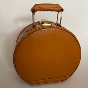 Vintage Genuine Leather Retro Round Handbag